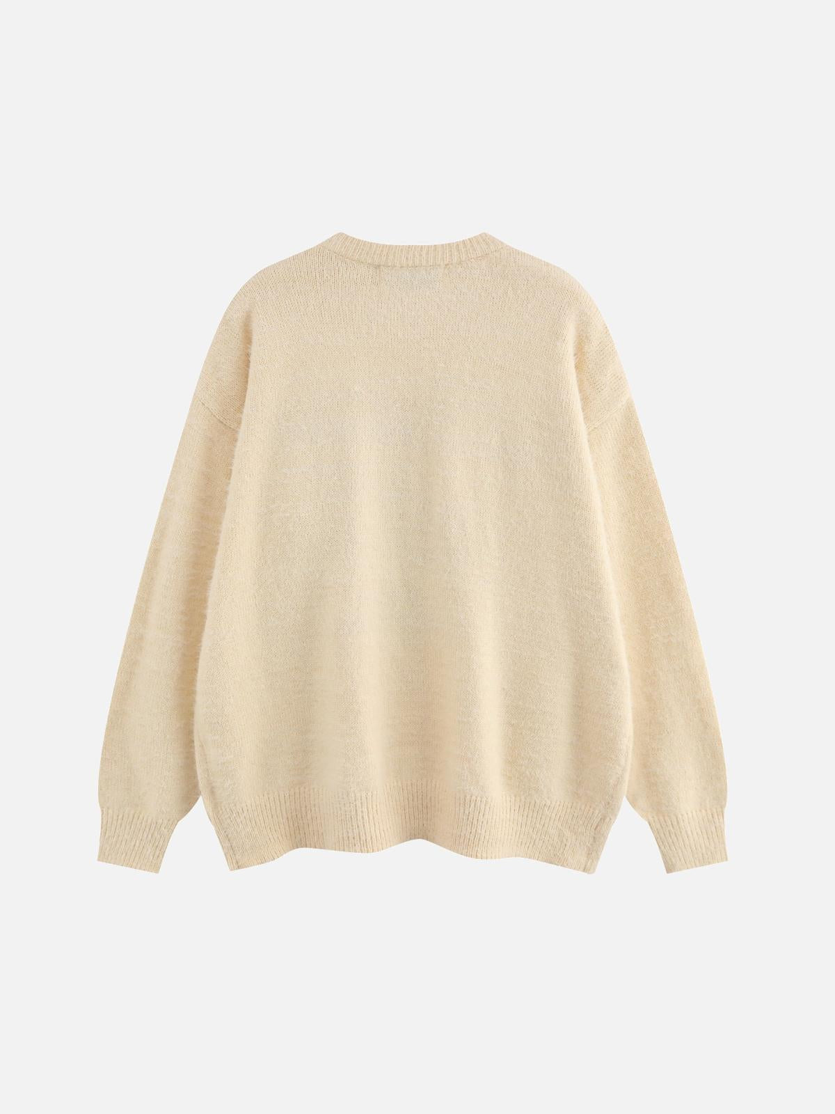 Concert Outfit Vinatge Cartoon Dog Cleanfit Sweater