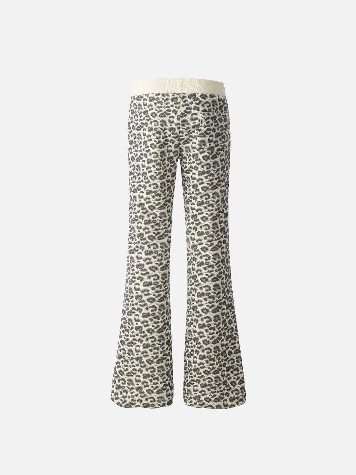 Concert Outfit Vinatge Leopard Horn Fleece Pants