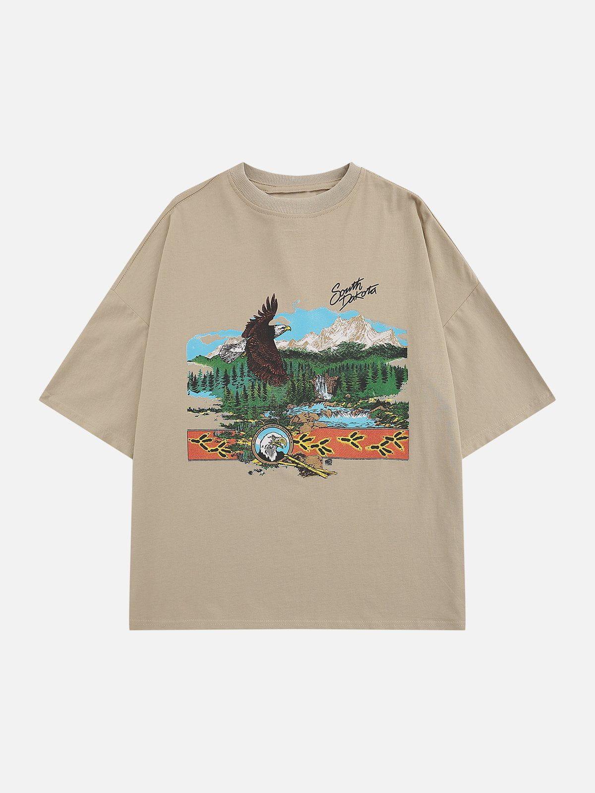 Concert Outfit Vintage Eagle Print Tee