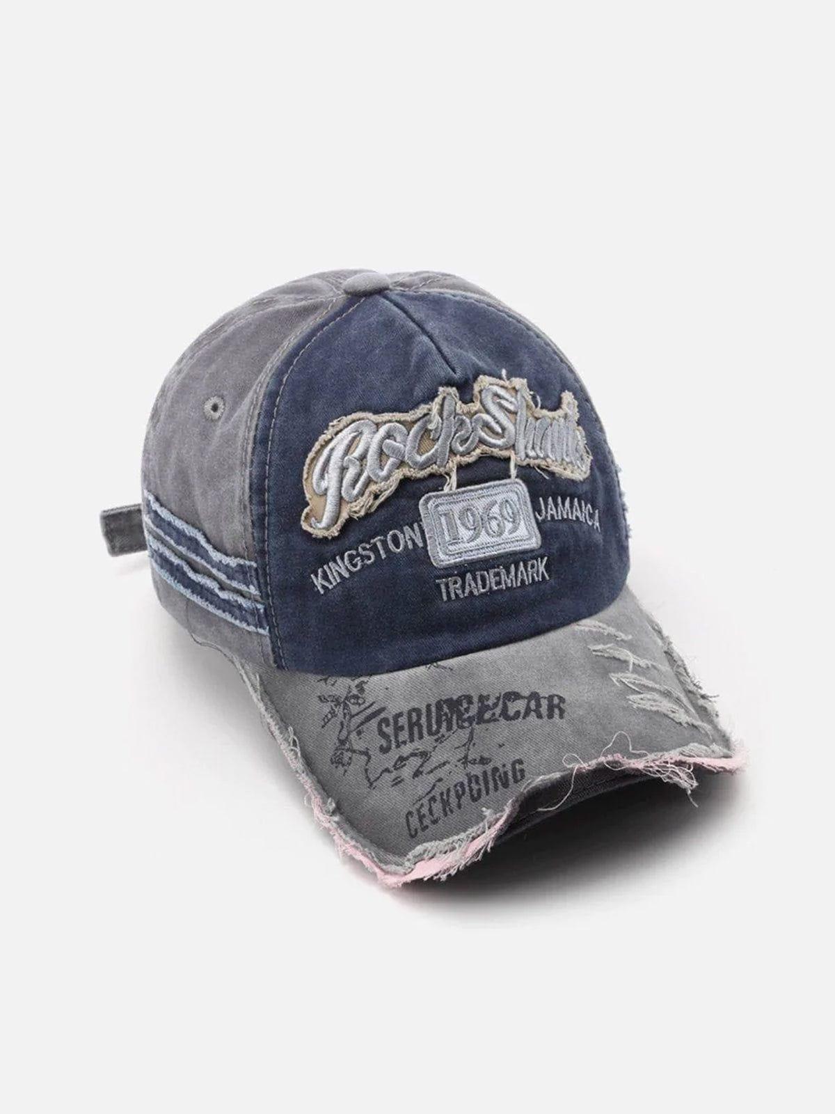 Concert Outfit Vintage Embroidered Hole Baseball Cap
