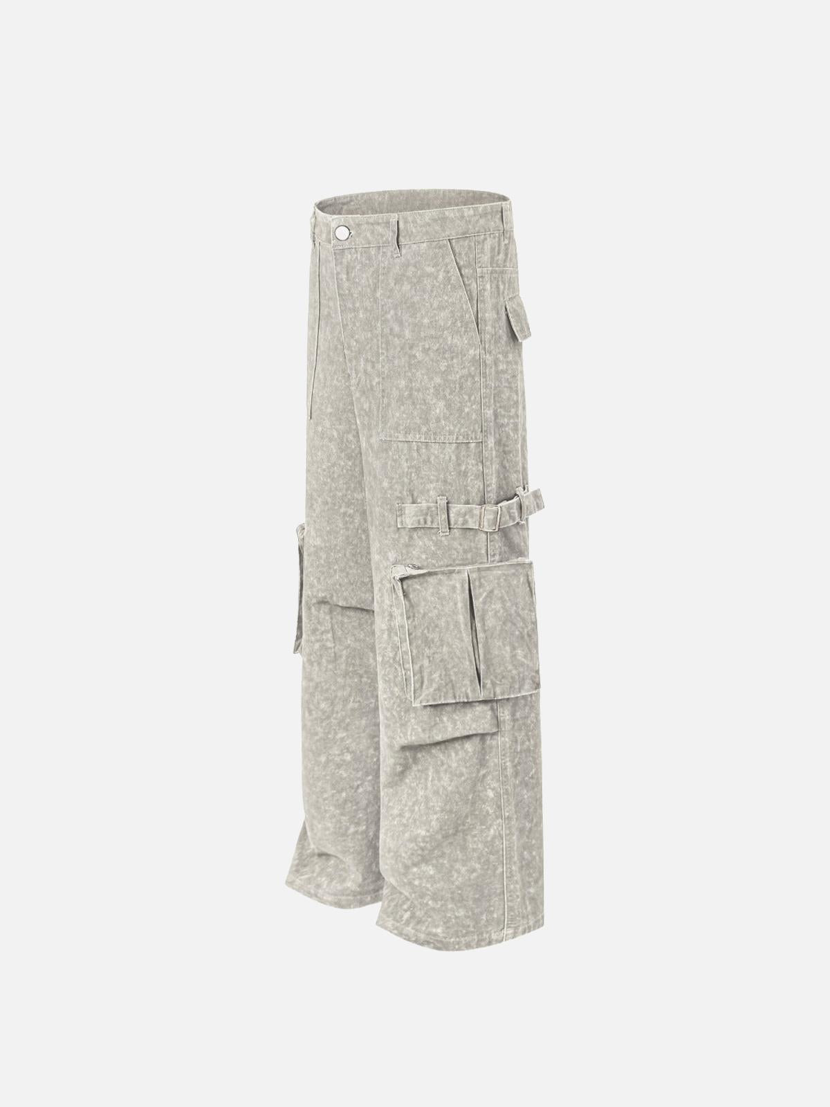 Concert Outfit Vintage High Street Side Big Pocket Pant