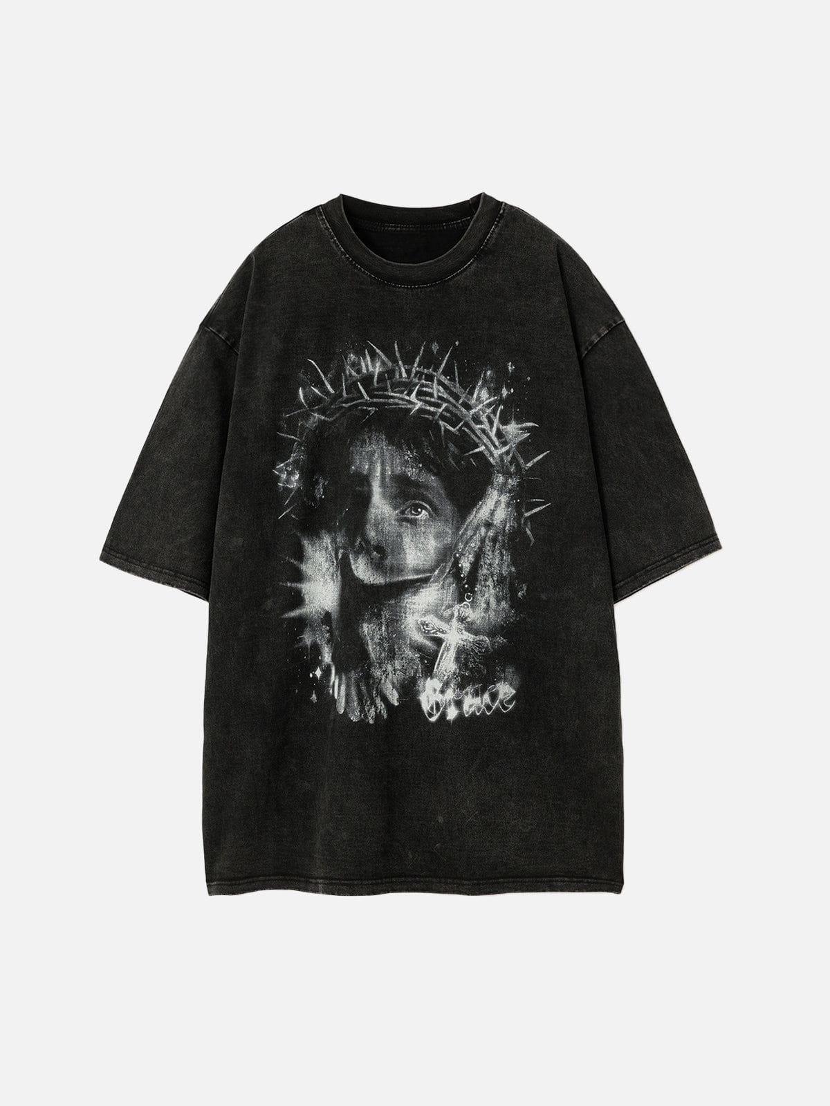 Concert Outfit Vintage Jesus Print Tee
