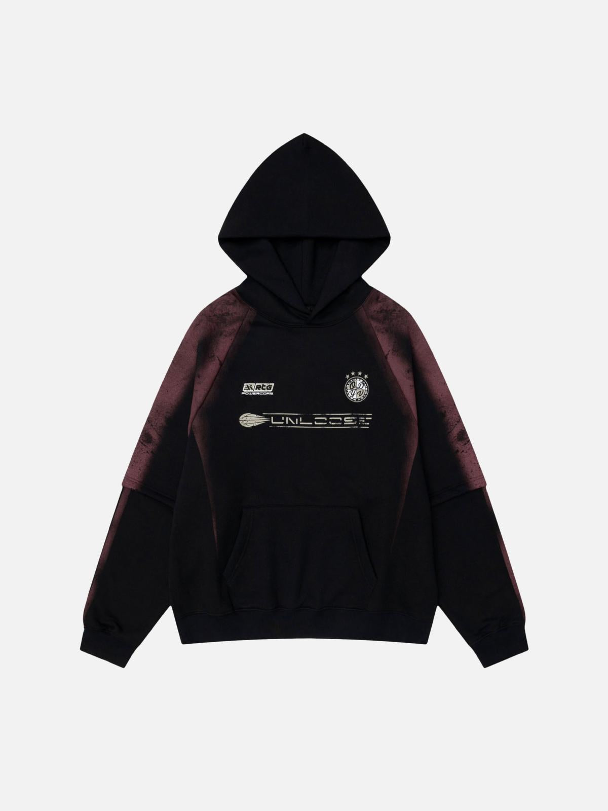 Concert Outfit Vintage Letter Print Hip-Hop Hoodie