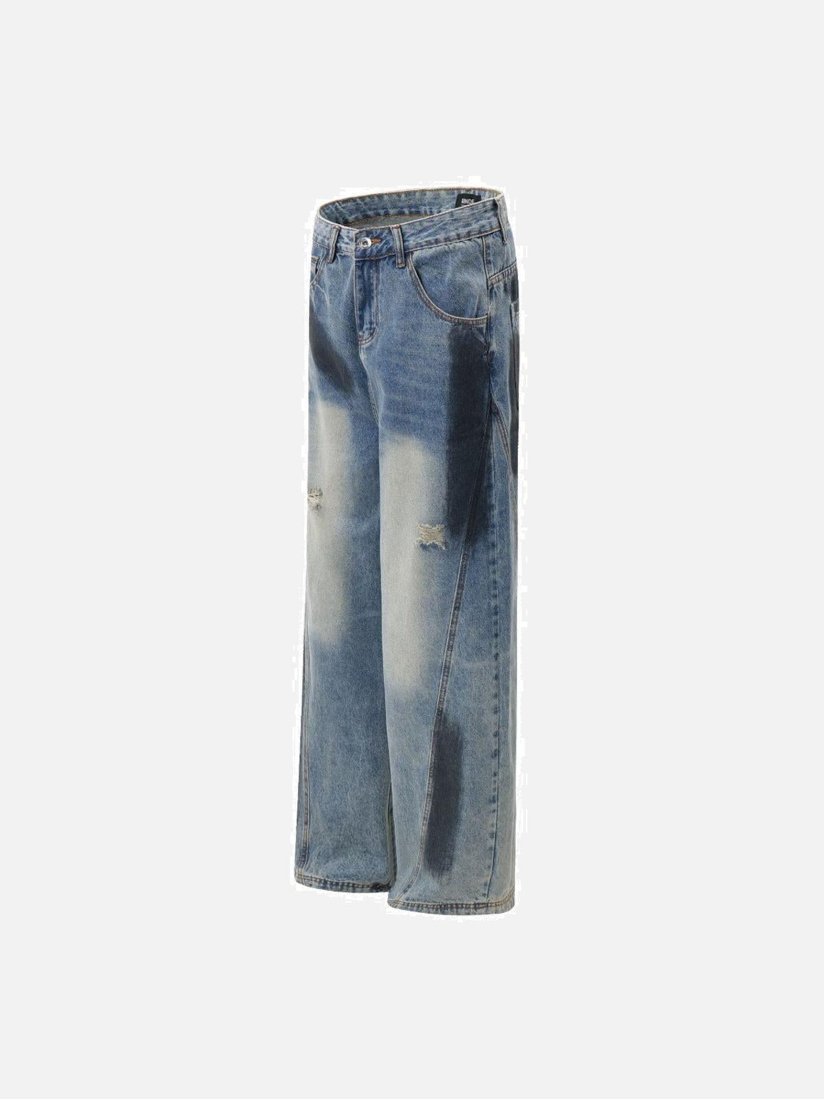 Concert Outfit Vintage Ripped Jeans