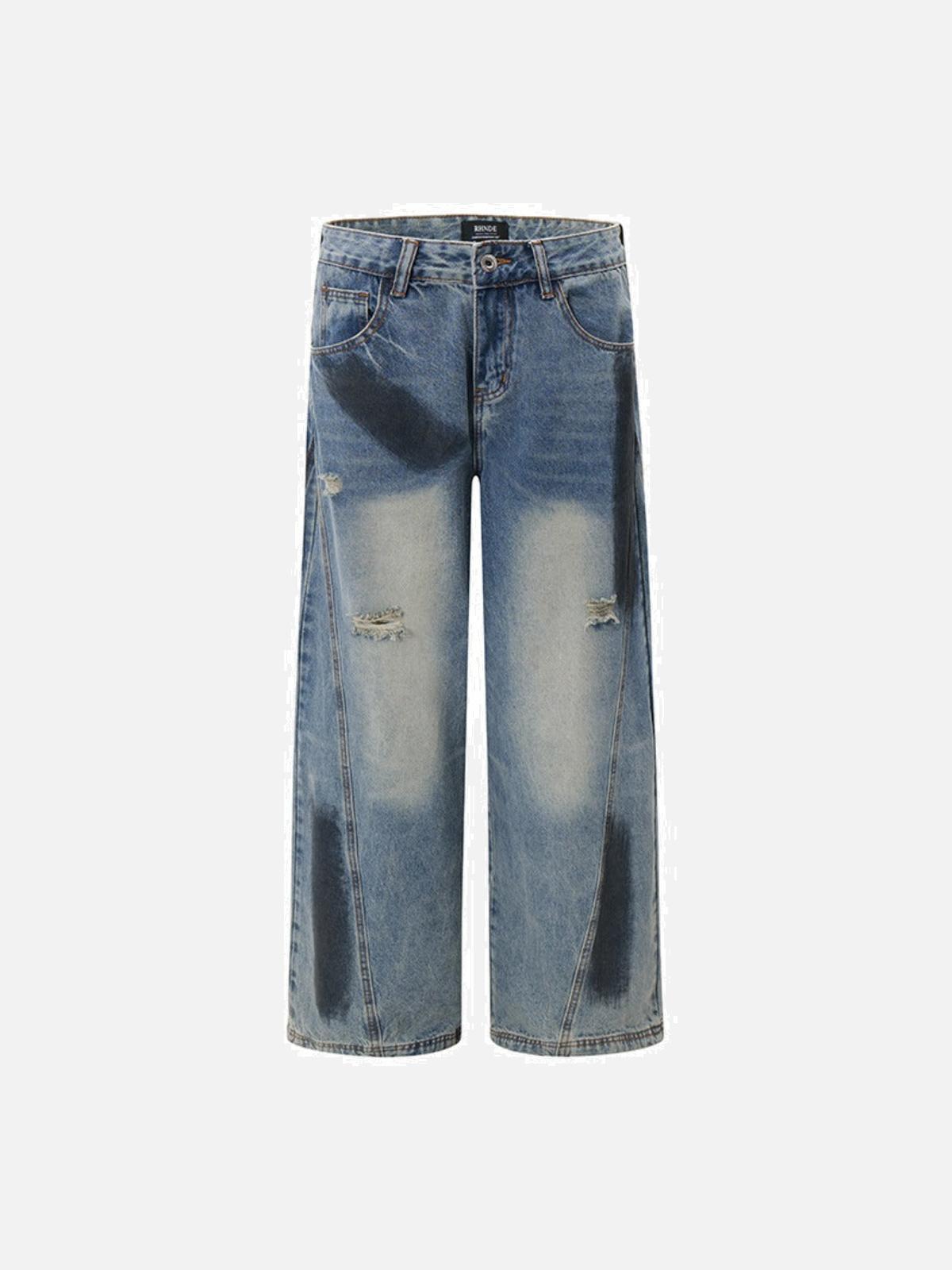 Concert Outfit Vintage Ripped Jeans