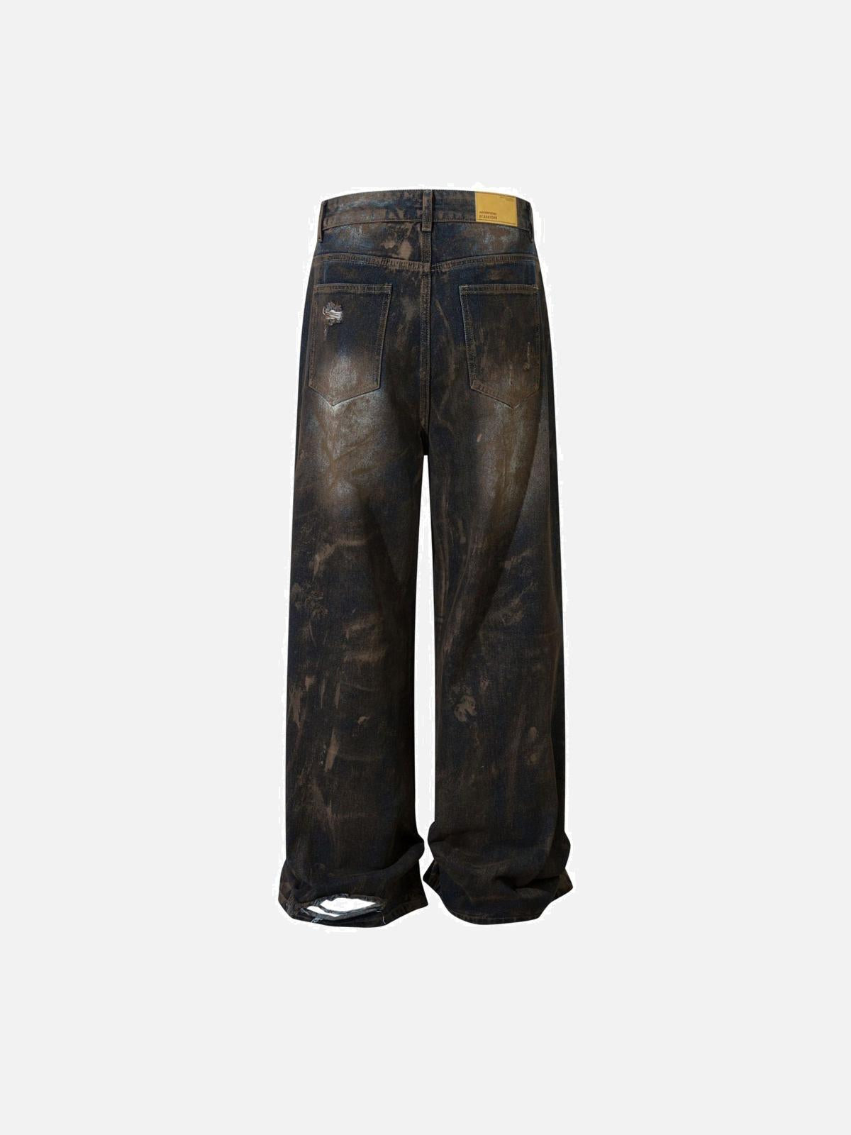 Concert Outfit Vintage Ripped Washed Jeans