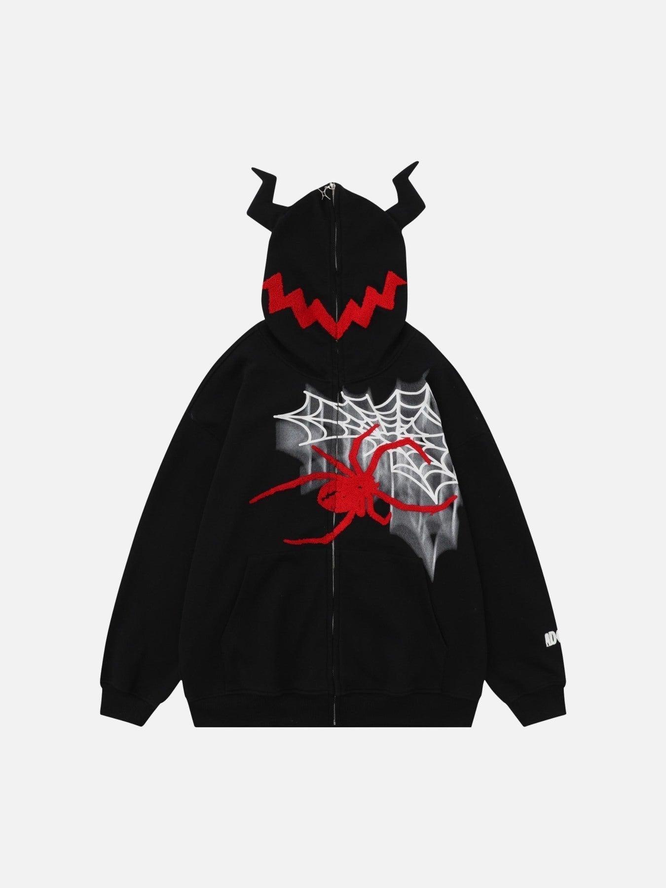 Concert Outfit Vintage Spider Hooded Sweatshirt