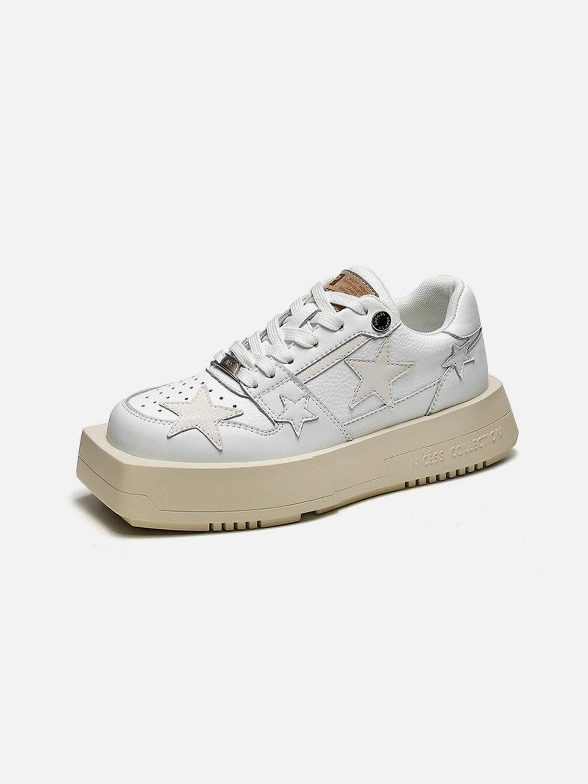 Concert Outfit Vintage Star Patchwork Skate Shoes
