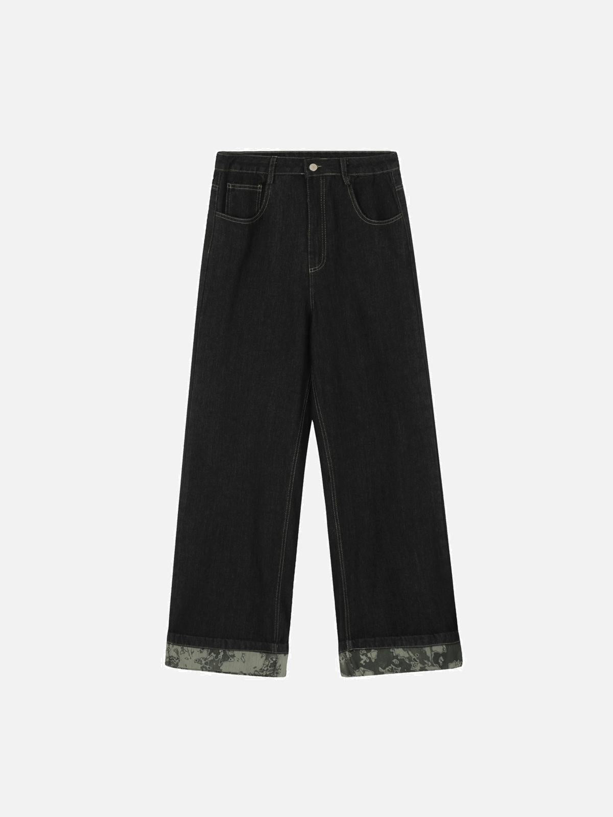 Concert Outfit Vintage Straight Leg Rolled Hem Jeans