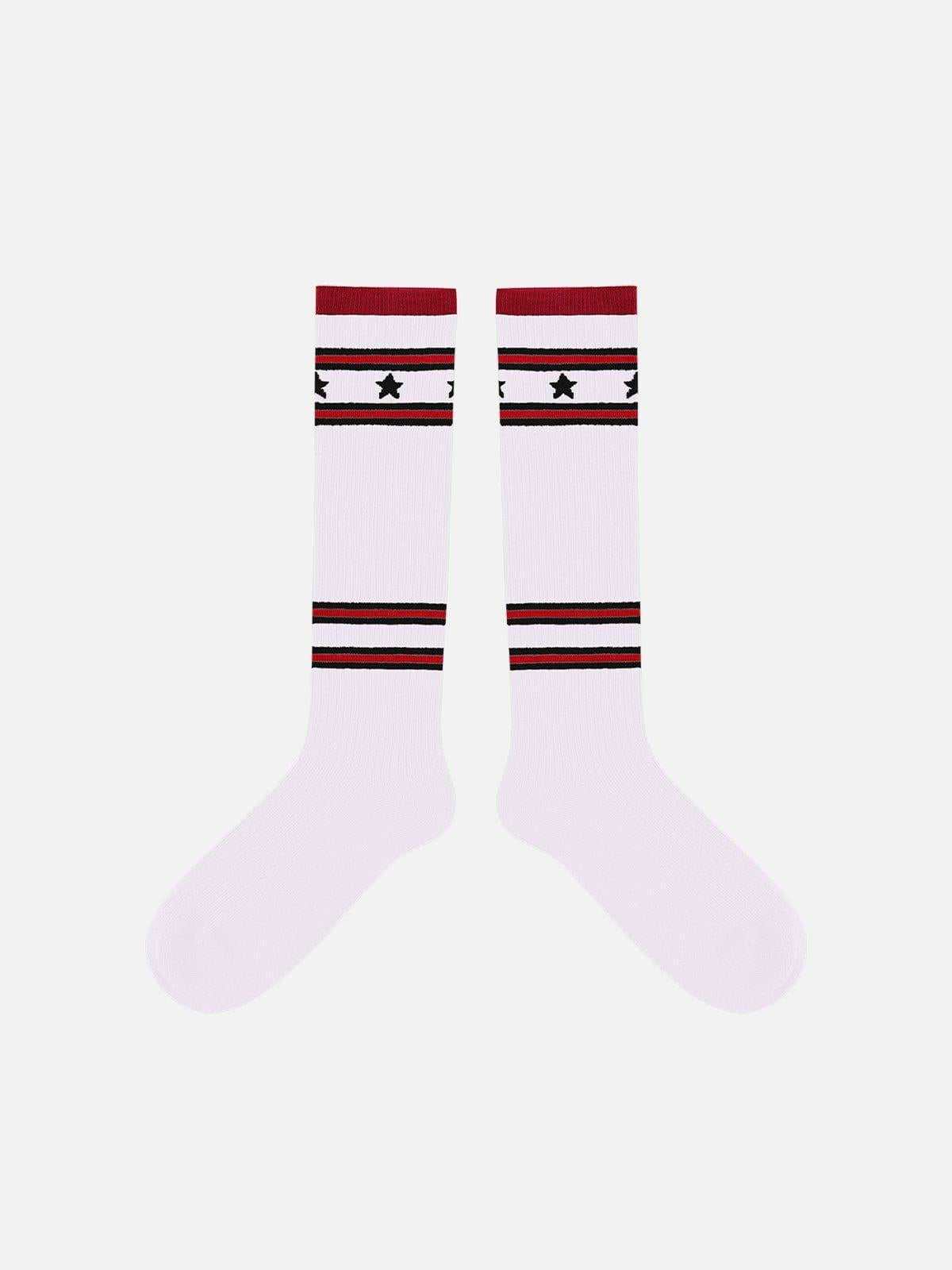 Concert Outfit Vintage Stripe Star Graphic Socks