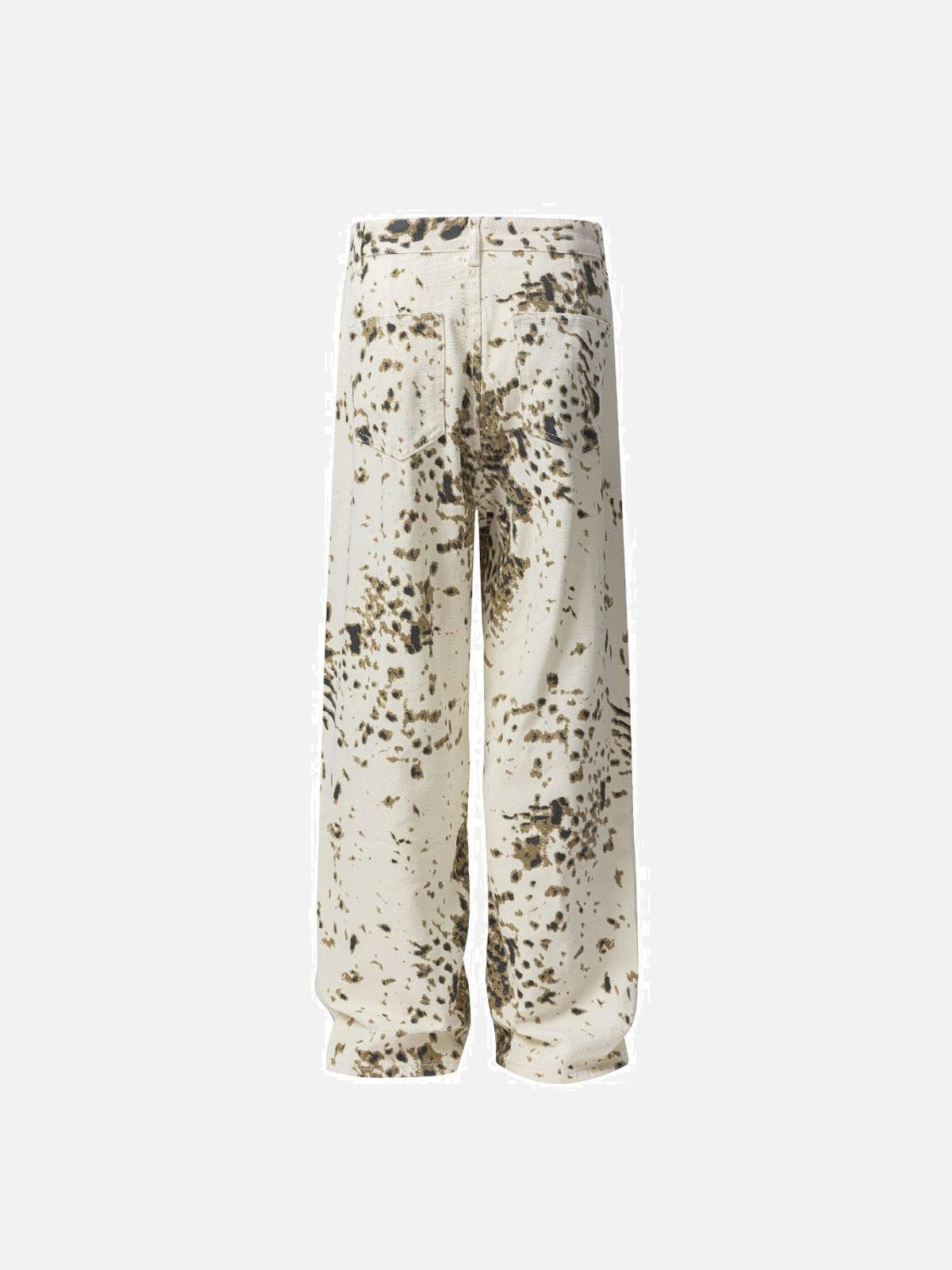 Concert Outfit Vintage Tie-Dye Straight Jeans