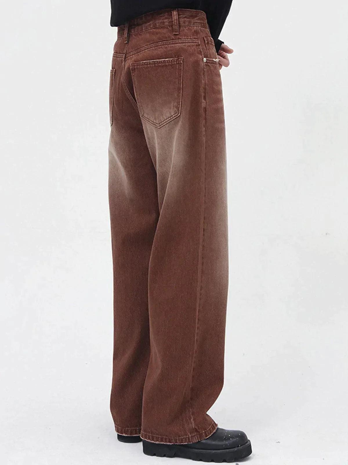 Concert Outfit Vintage Wash Gradient Jeans