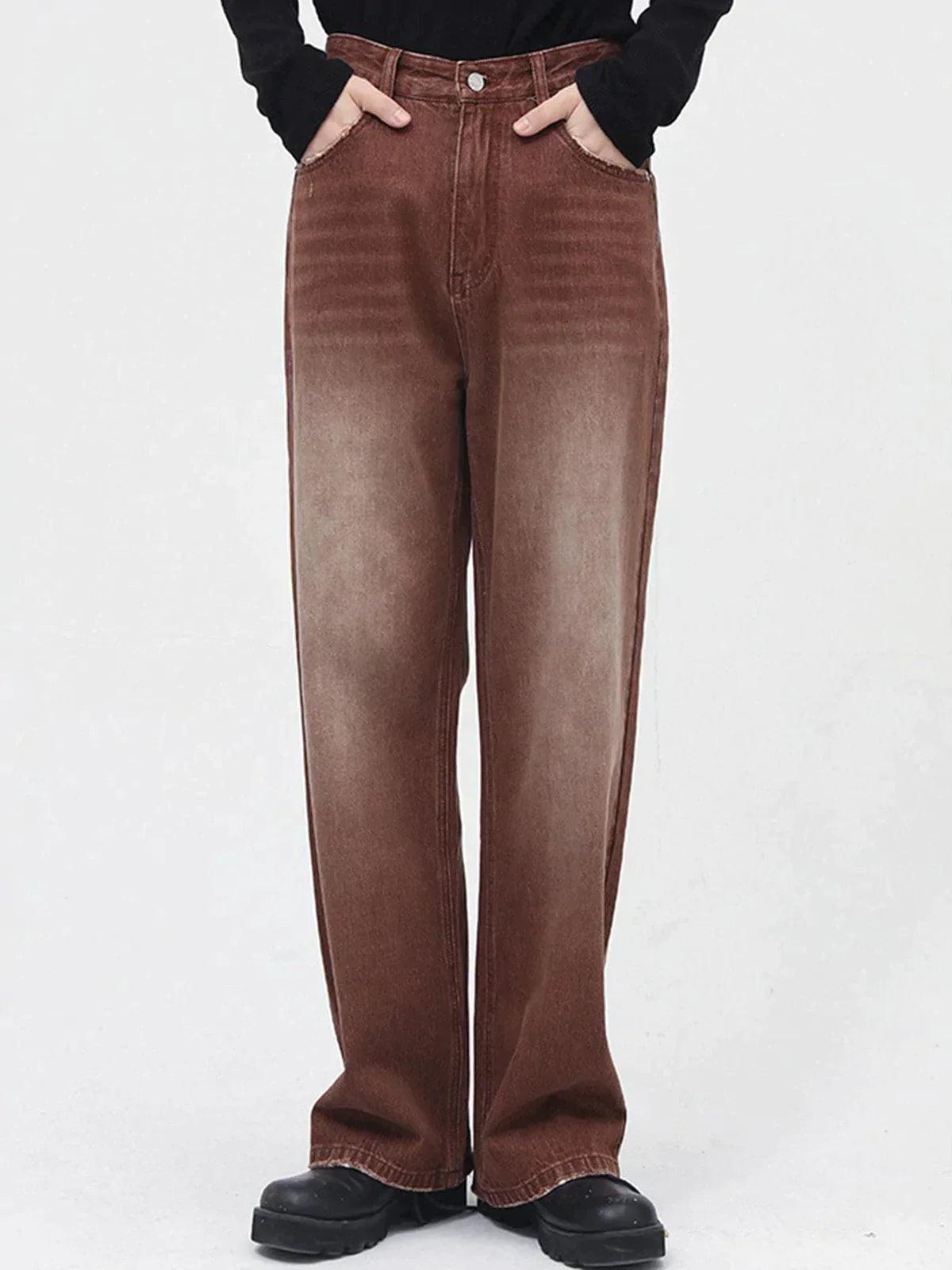 Concert Outfit Vintage Wash Gradient Jeans
