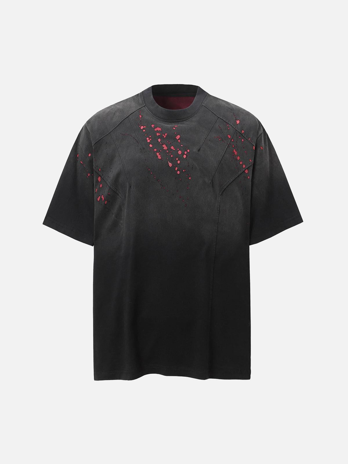 Concert Outfit Vintage Washed Dot Spray T-Shirt