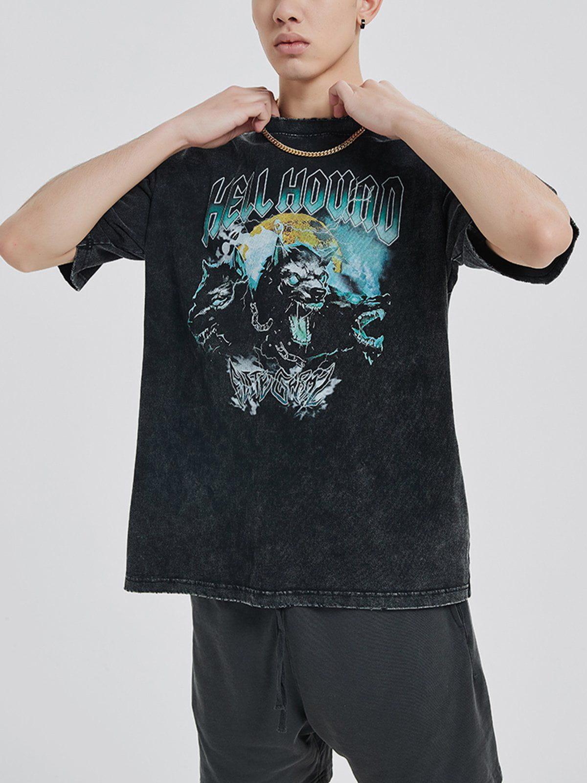 Concert Outfit Vintage Washed Print Tee