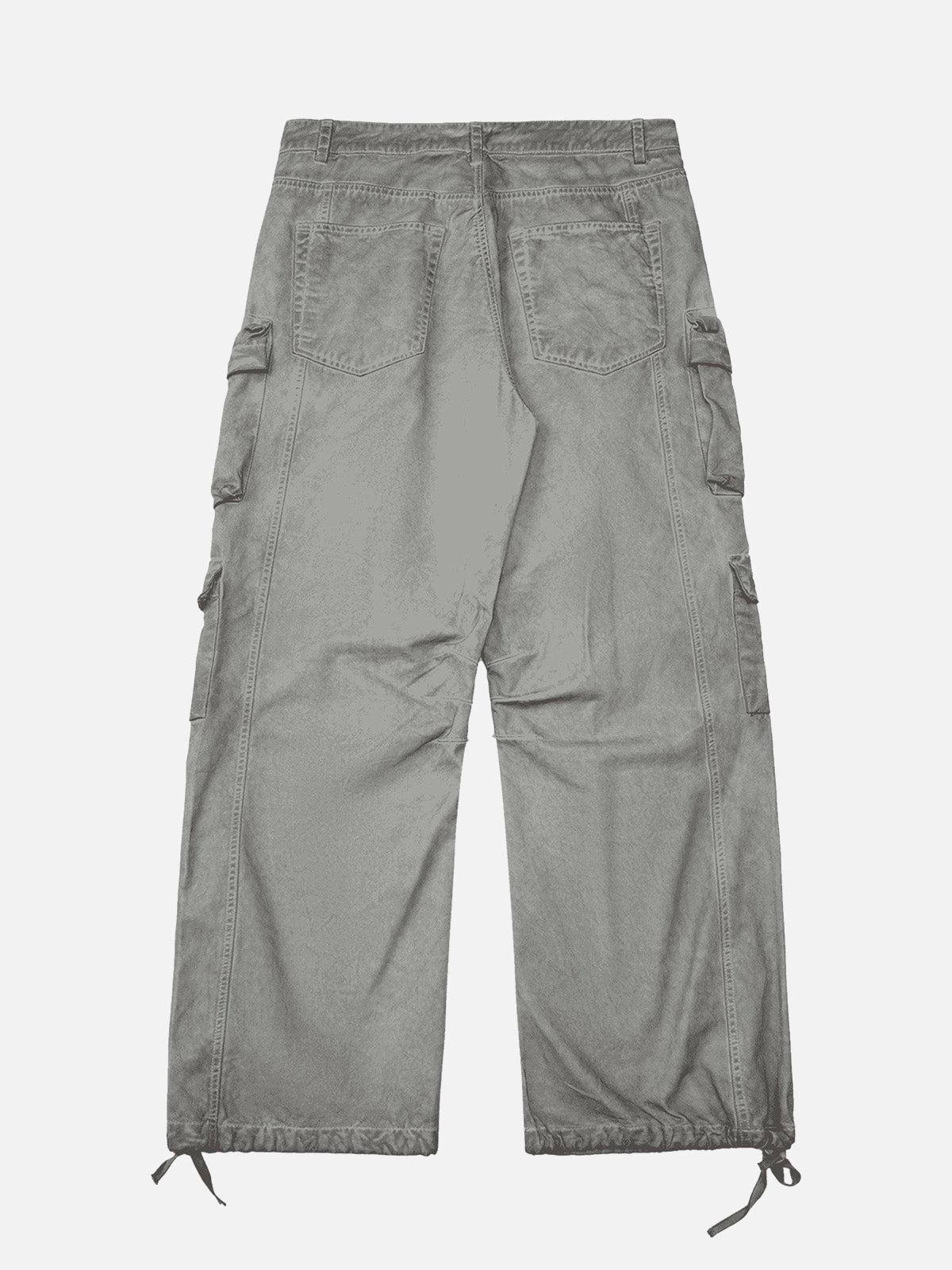Concert Outfit Vintage Wasteland Style Multi Pocket Work Pants