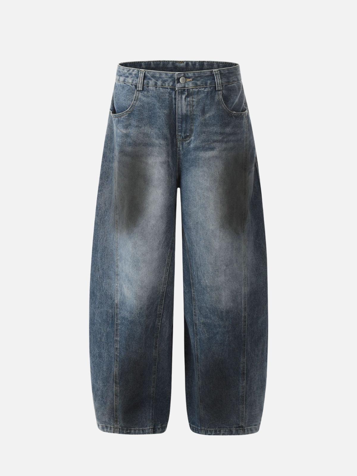 Concert Outfit Washed Barrel Loose Jeans