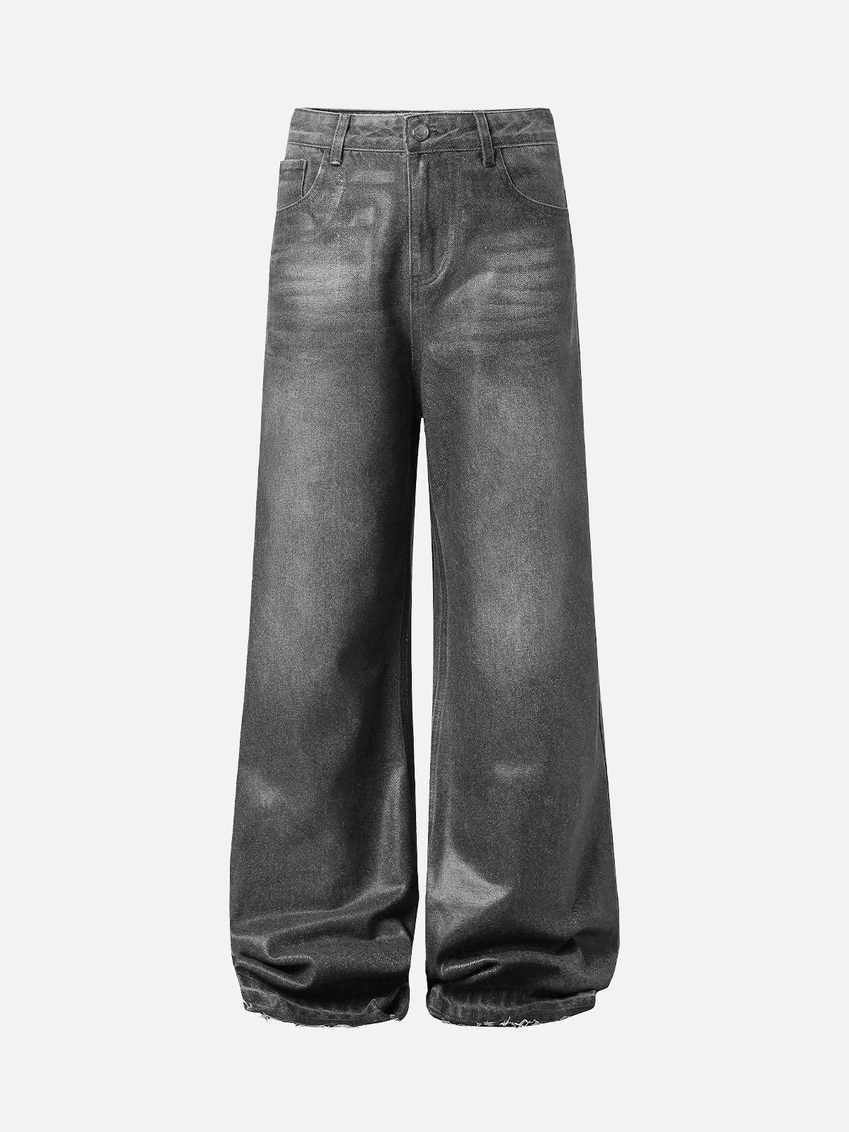 Concert Outfit Washed Batik Straight Jeans