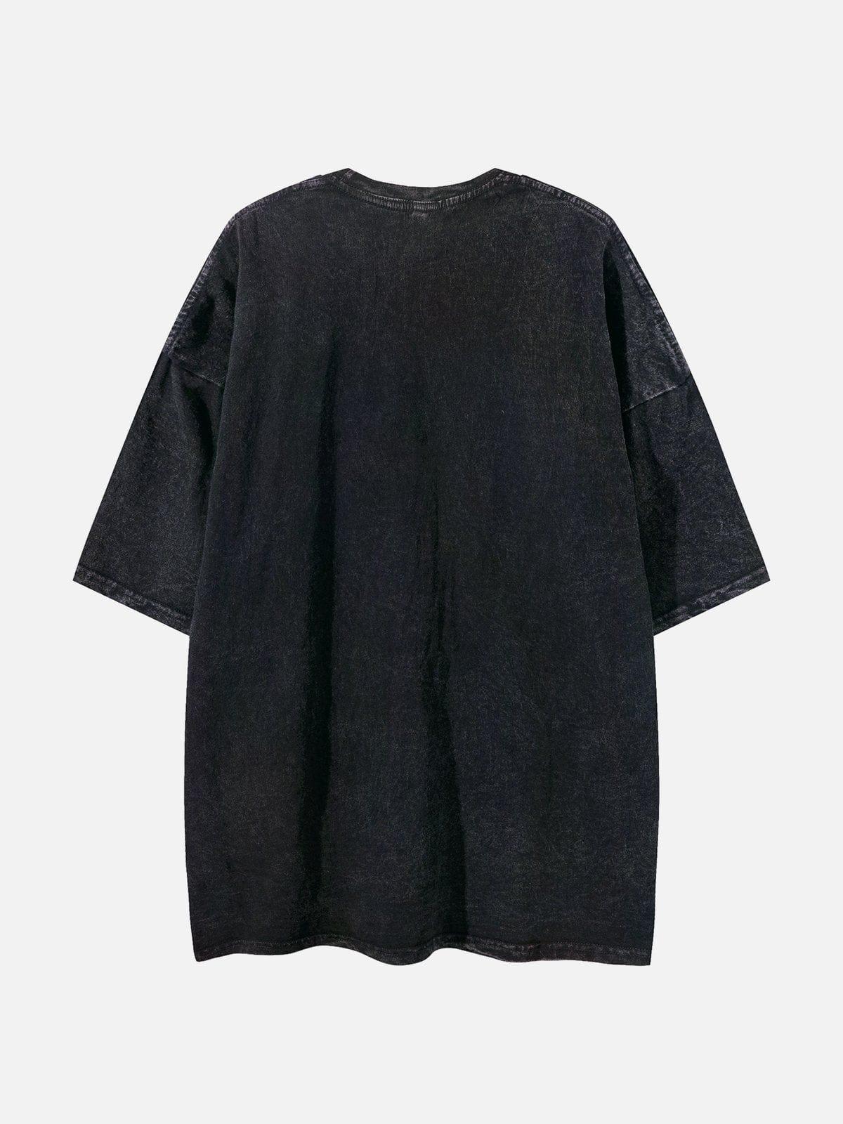 Concert Outfit Washed Castle Print Tee