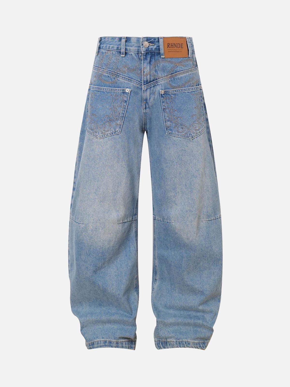 Concert Outfit Washed Cleanfit  Barrel Jeans