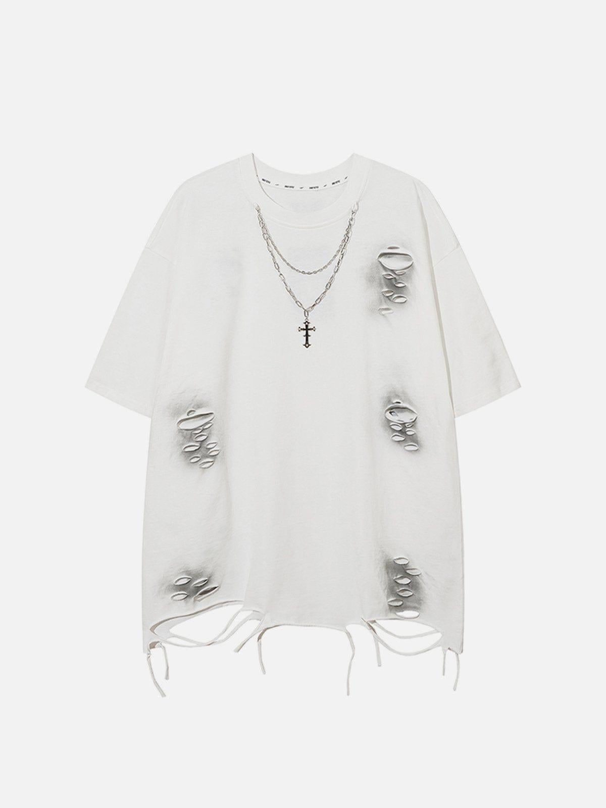 Concert Outfit Washed Distressed Tee
