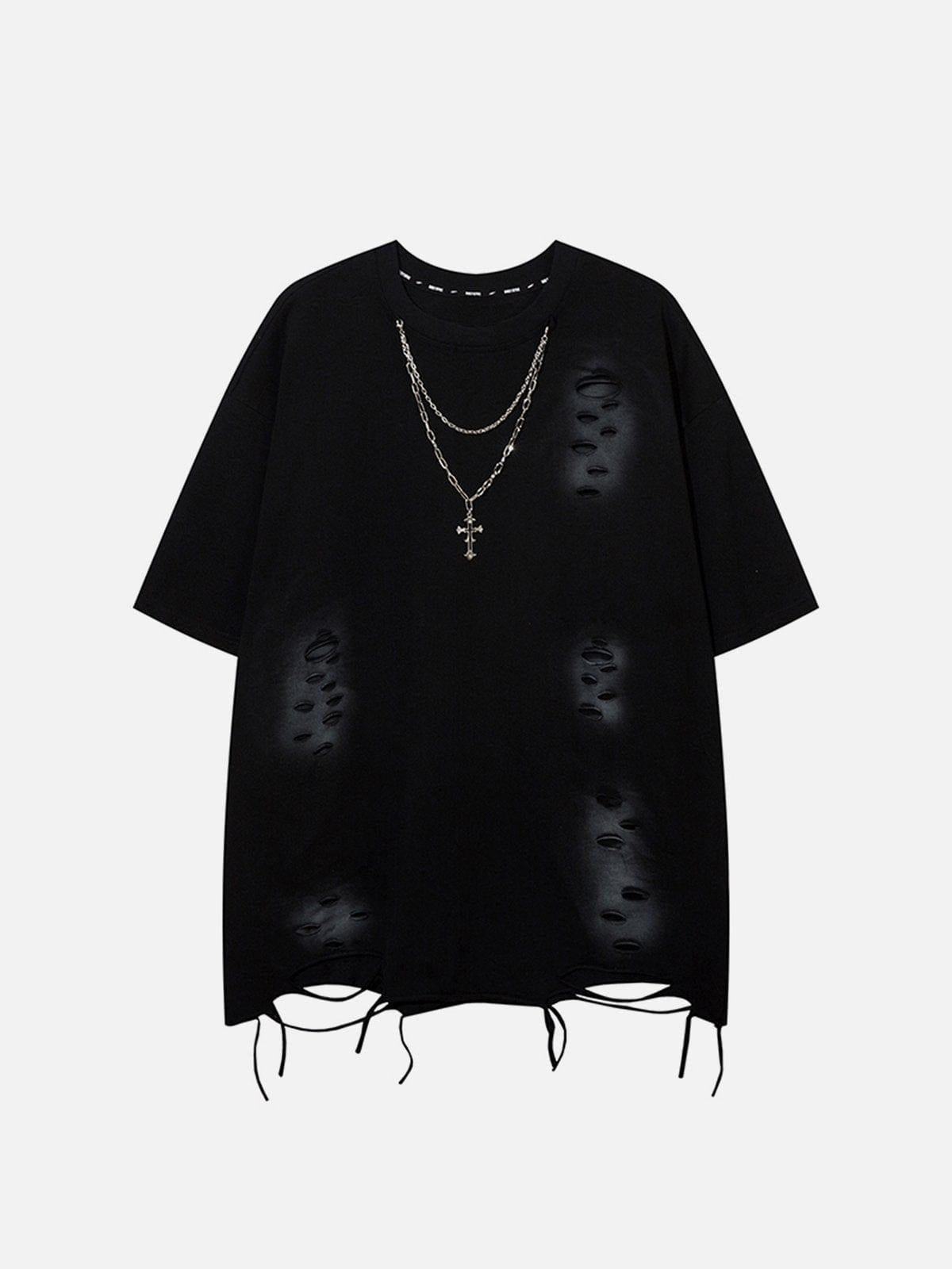 Concert Outfit Washed Distressed Tee