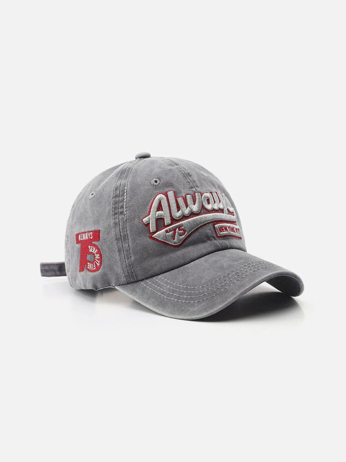 Concert Outfit Washed Embroidered Letter Baseball Cap