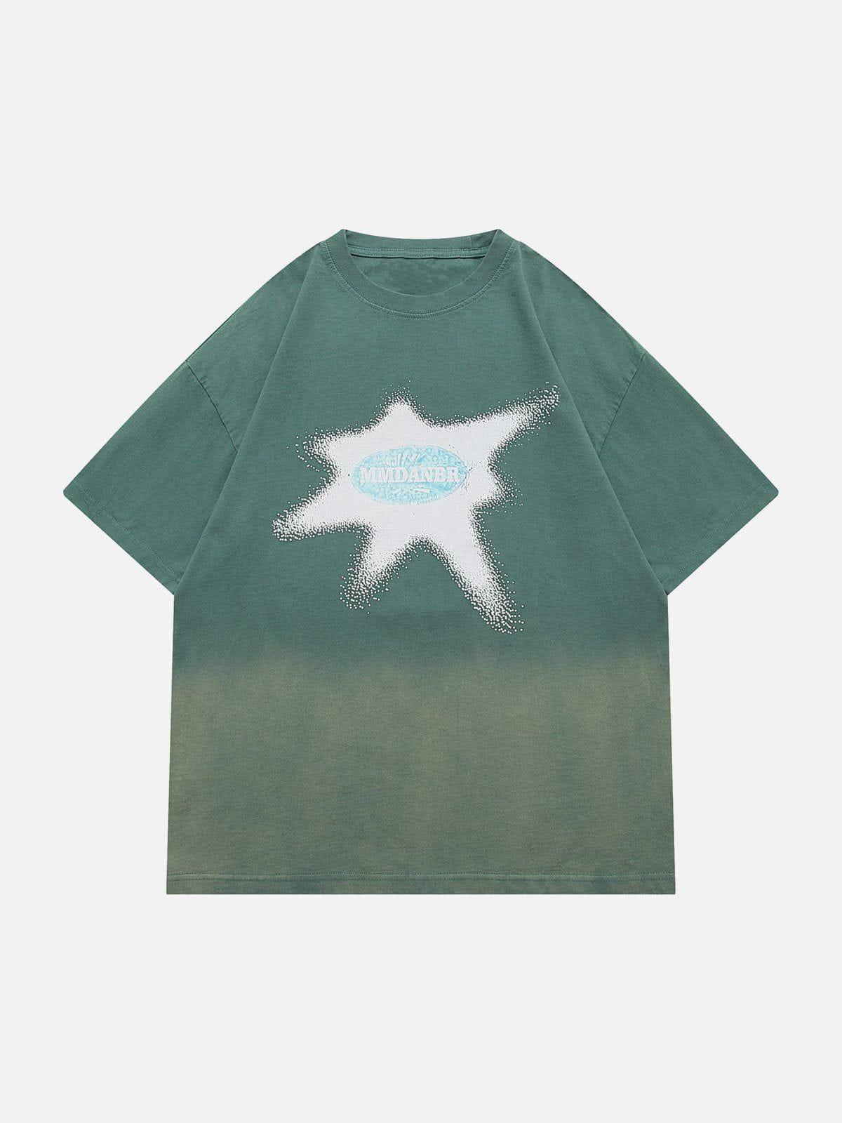 Concert Outfit Washed Graphic Gradient Tee