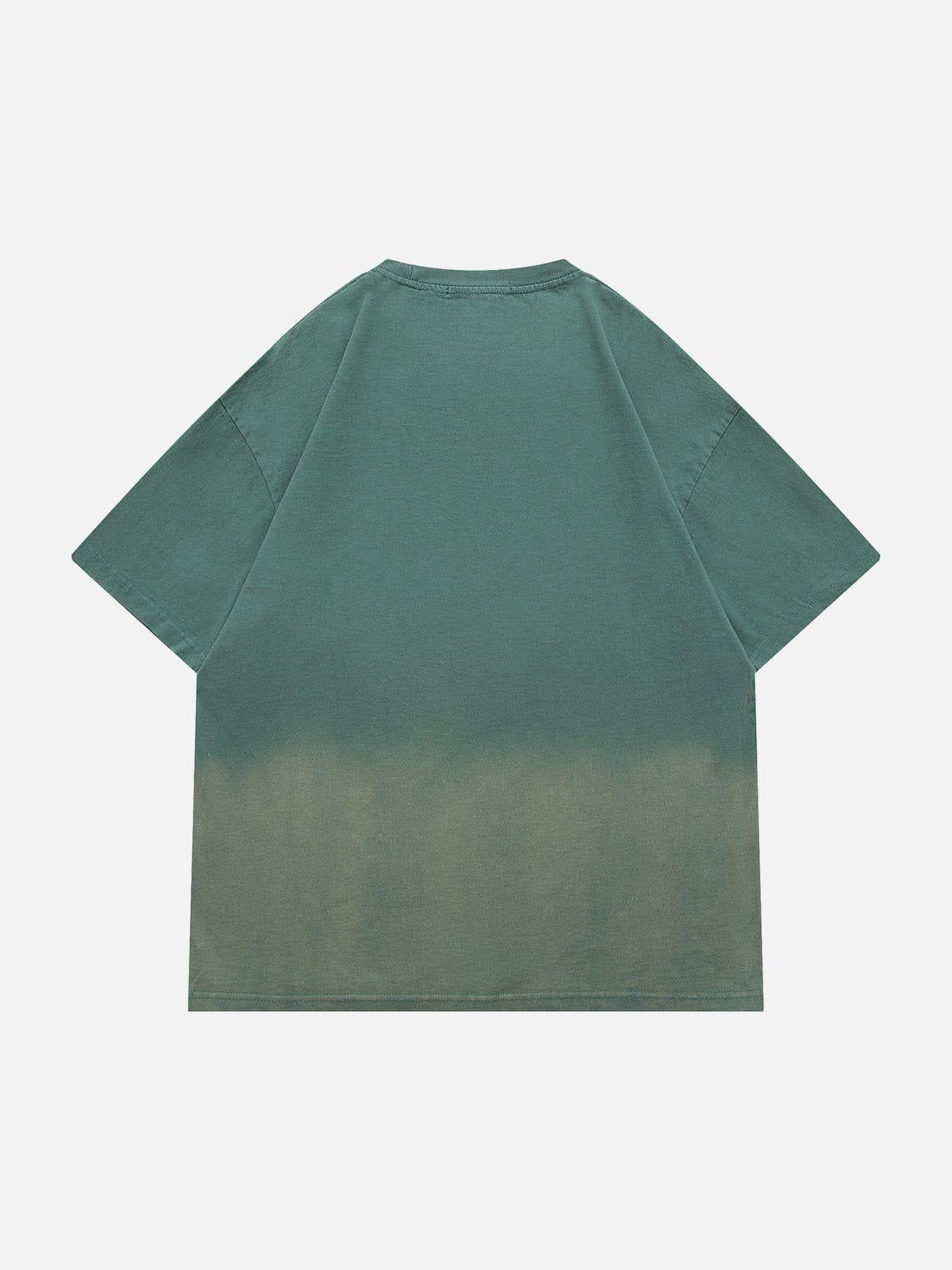 Concert Outfit Washed Graphic Gradient Tee