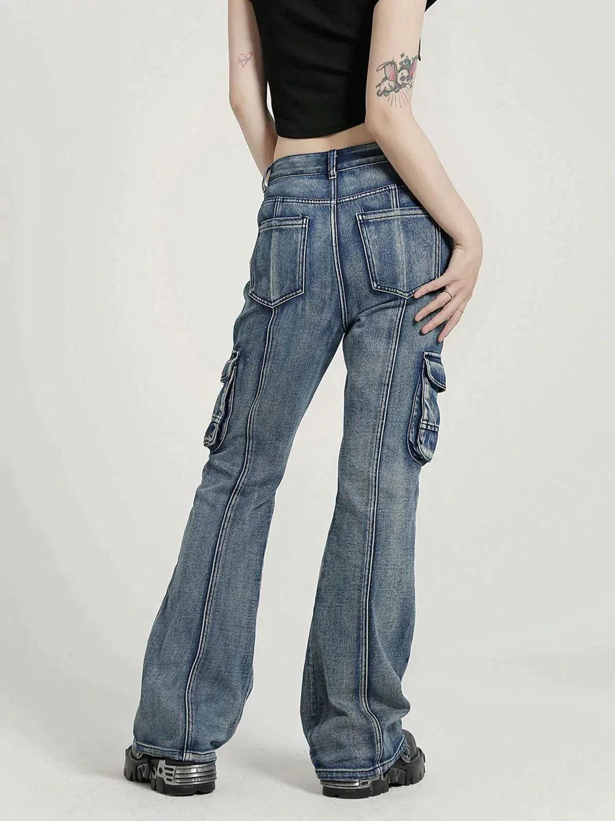 Concert Outfit Washed Old Slim Fit Jeans