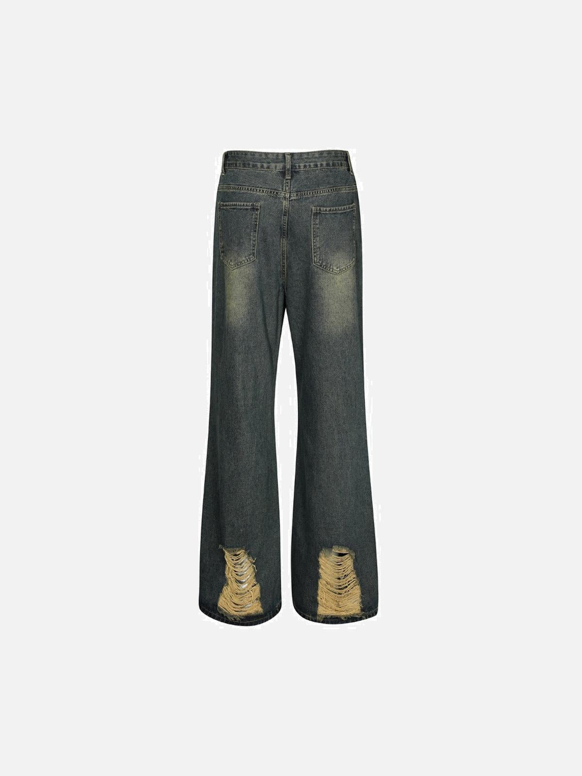 Concert Outfit Washed Paneled Jeans
