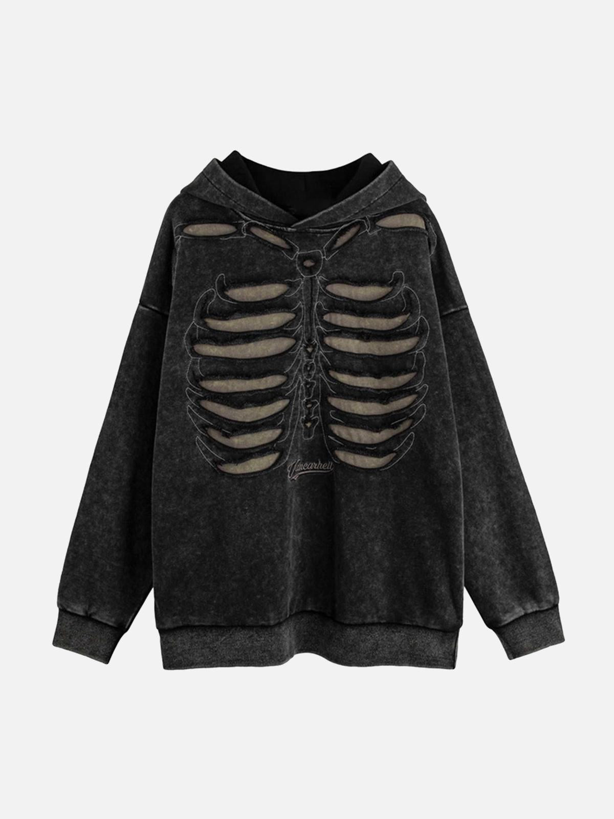 Concert Outfit Washed Streetwear Aged Look Hoodie