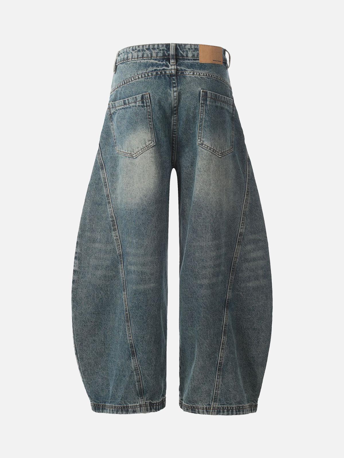 Concert Outfit Washed Wide-Leg Balloon Jeans