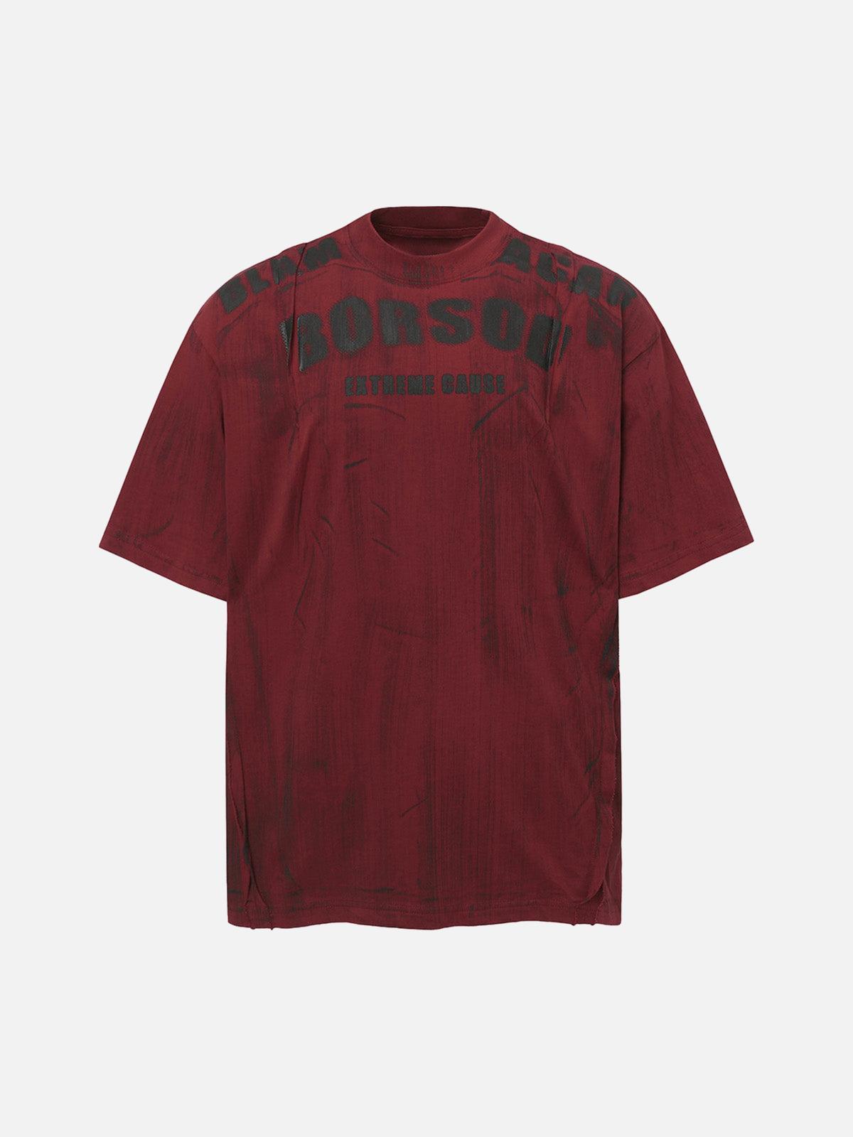 Concert Outfit Wasteland Dirty Dye Oversized Graphic T-Shirt