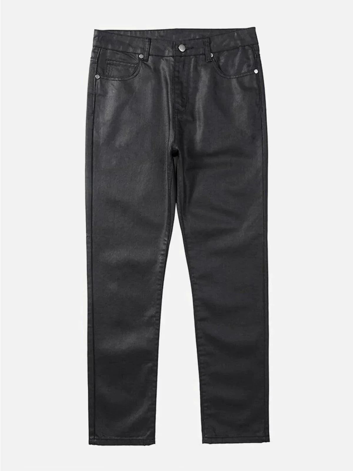 Concert Outfit Waxed Slim Pants