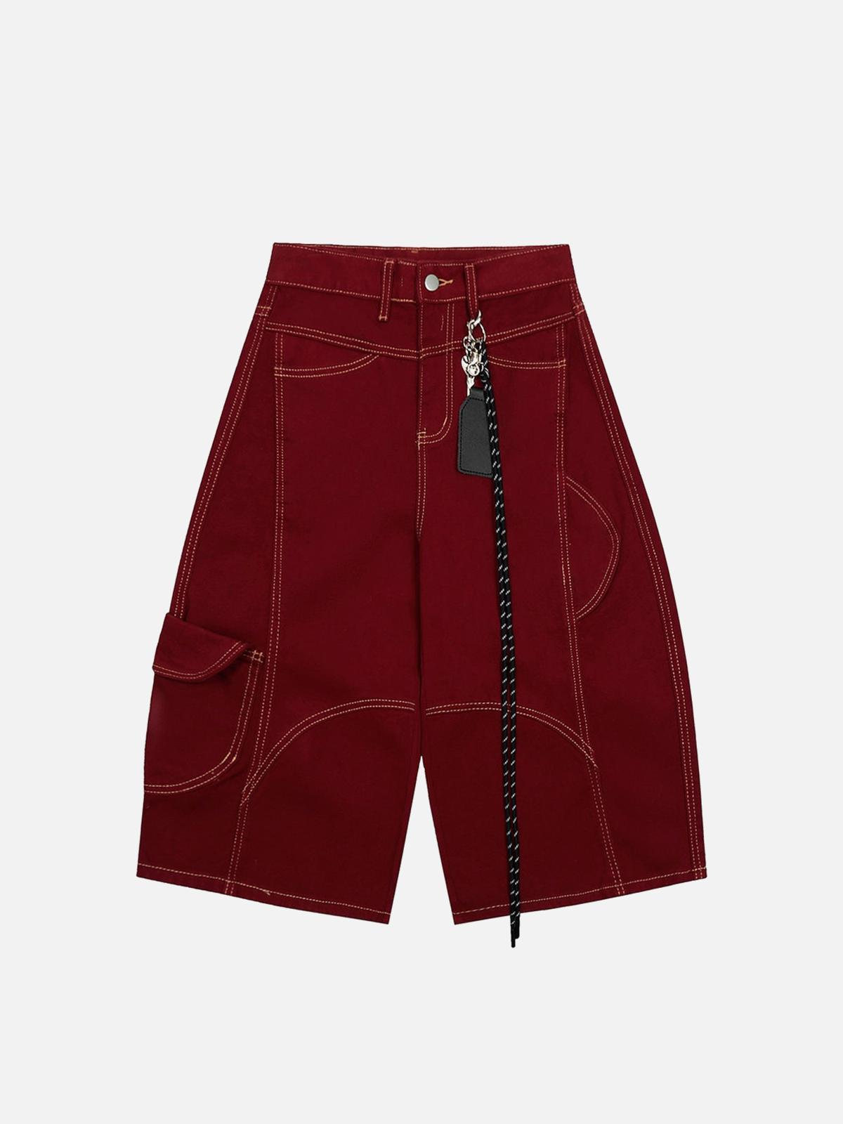 Concert Outfit Welt-Embellished Cargo Jorts