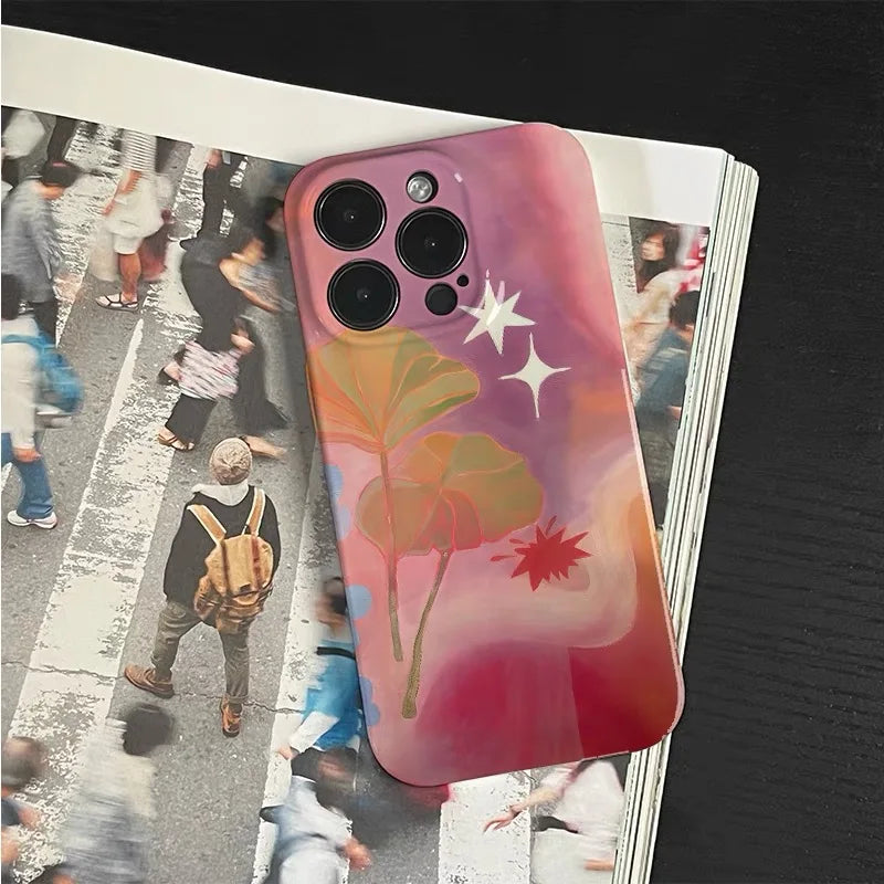 New Style Trends - Abstract Leaves & Stars iPhone Case - Outfit Ideas