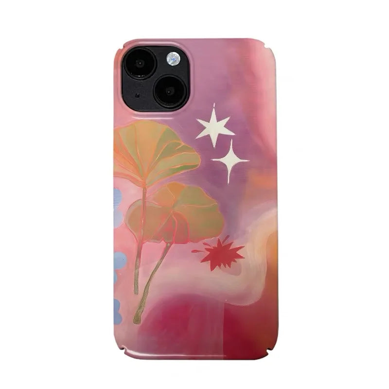 New Style Trends - Abstract Leaves & Stars iPhone Case - Outfit Ideas