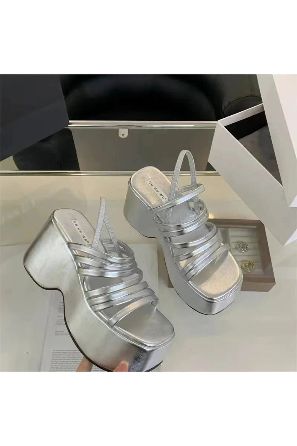 New Style Trends - Aesthetic Alt Chunky Heels Sandals - Outfit Ideas