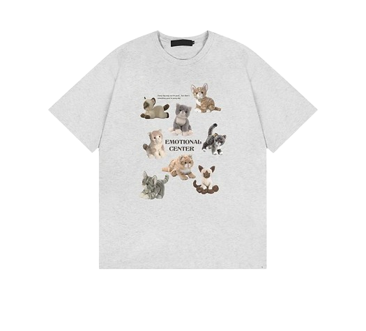 New Style Trends - Aesthetic Cat Save World Cartoon T-shirt - Outfit Ideas