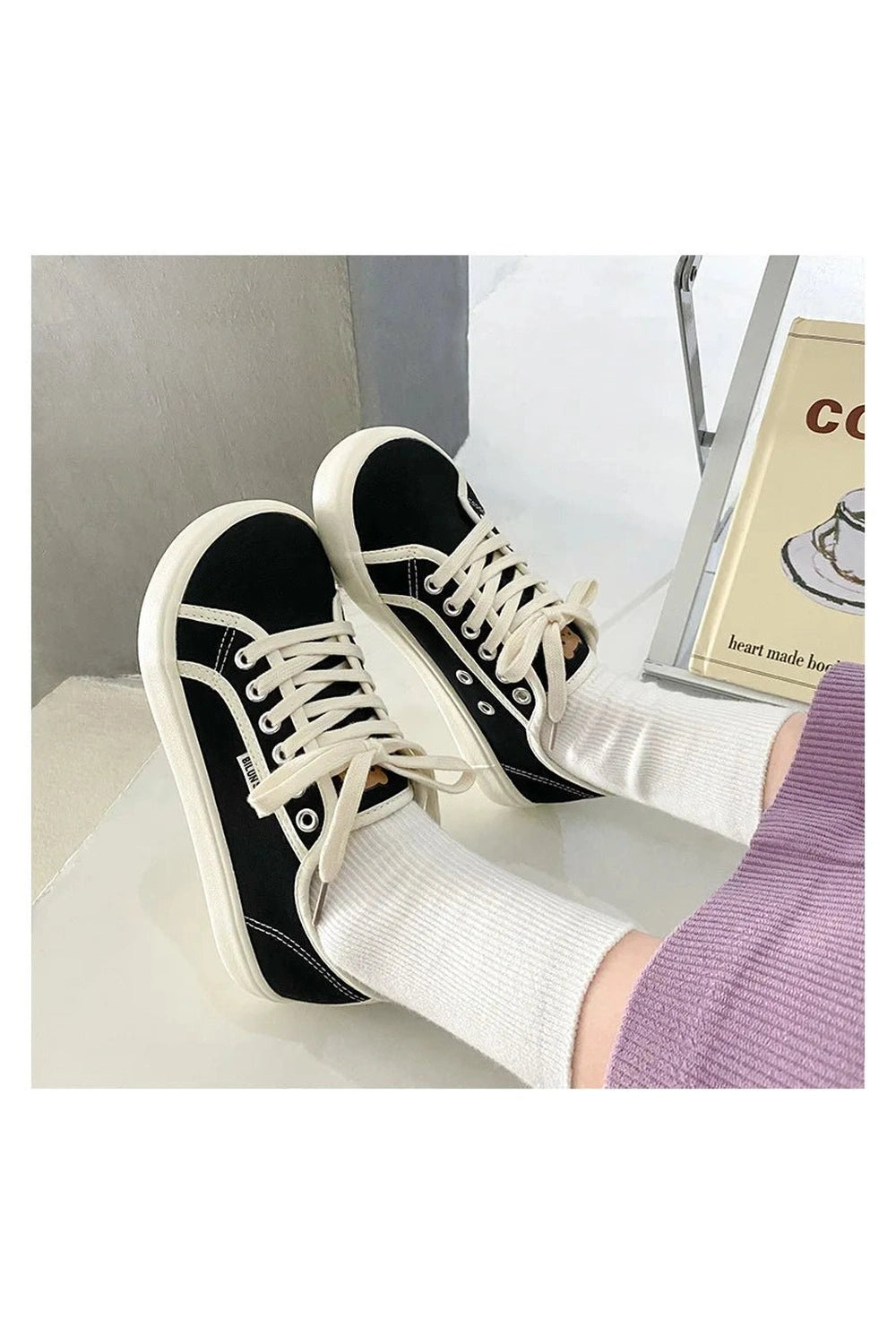 New Style Trends - Aesthetic Designer Canvas Sneakers - Outfit Ideas