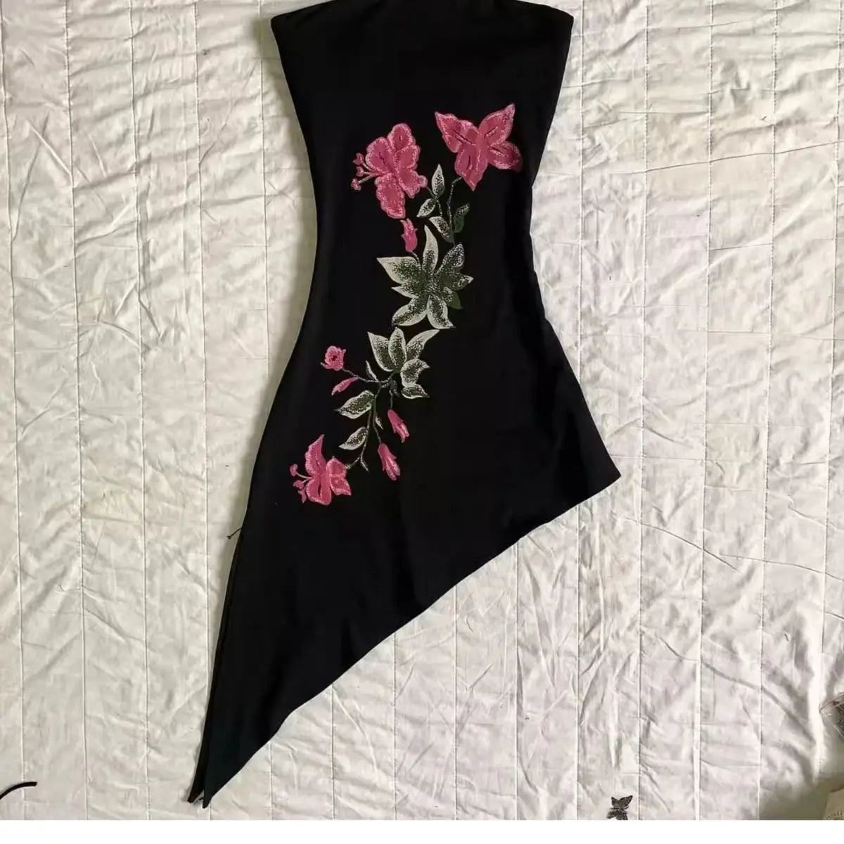 New Style Trends - Aesthetic Night Bloom Pointed Dress - Outfit Ideas