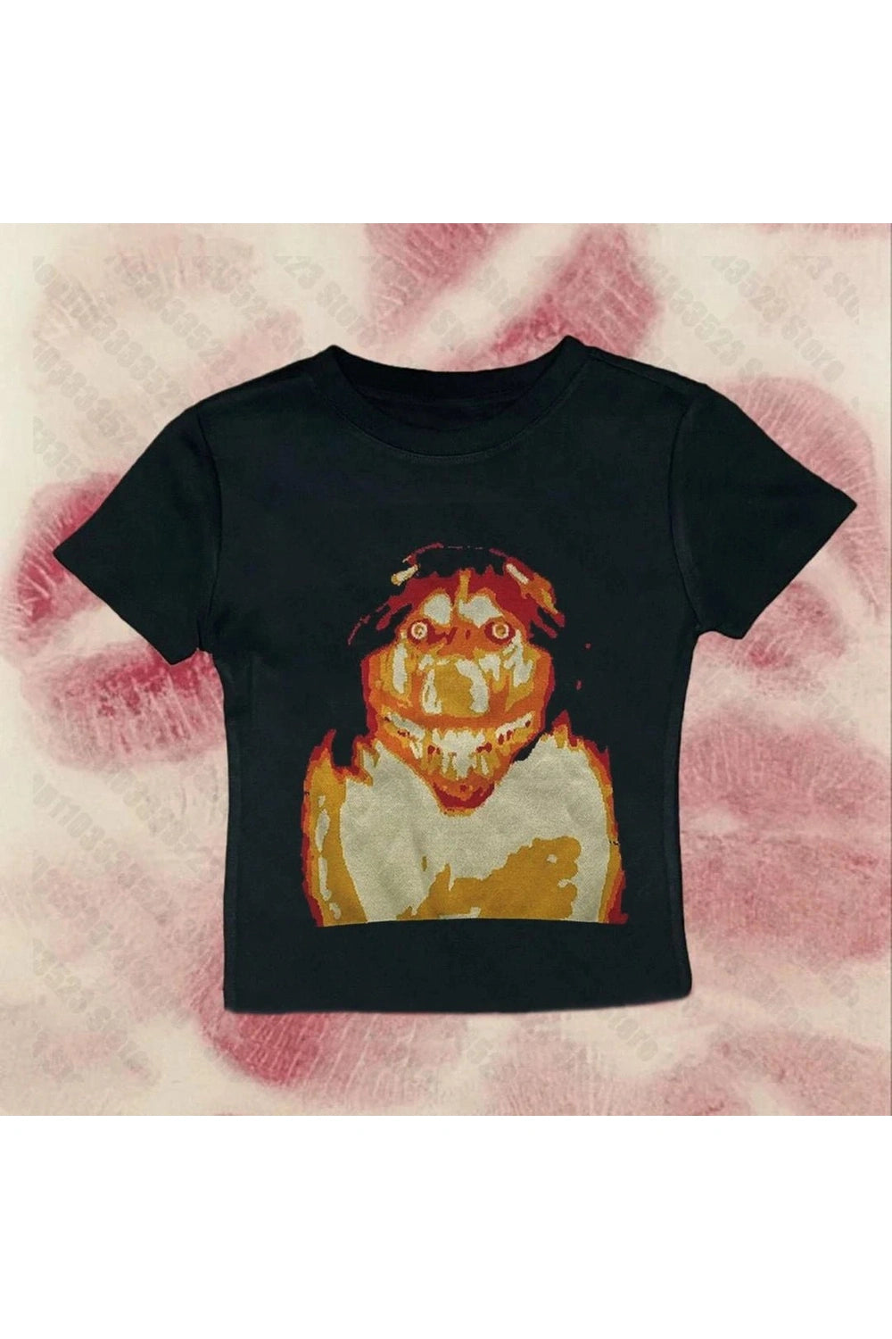 New Style Trends - Aesthetic Retro Horror Graphic Baby Top - Outfit Ideas