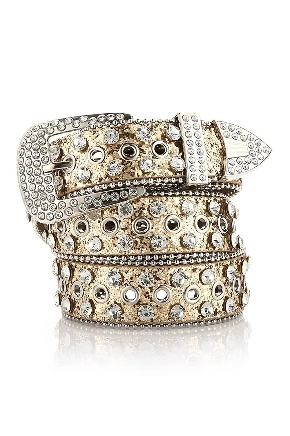 New Style Trends - Aesthetic Rhinestone Studded Belt - Outfit Ideas
