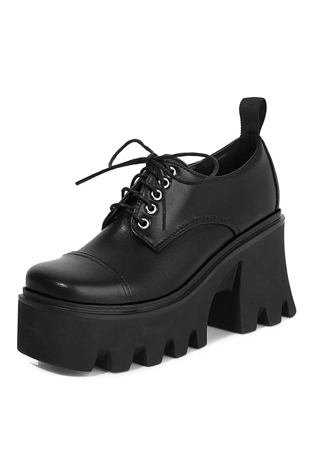 New Style Trends - Aesthetic Silver Platform School Shoes - Outfit Ideas