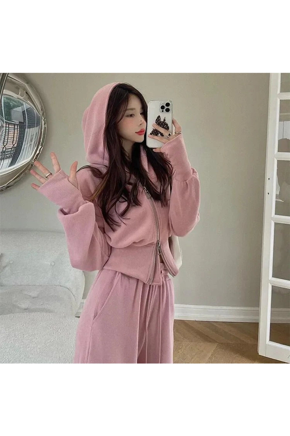 New Style Trends - Aesthetic Two Piece Hooded Tracksuit - Outfit Ideas