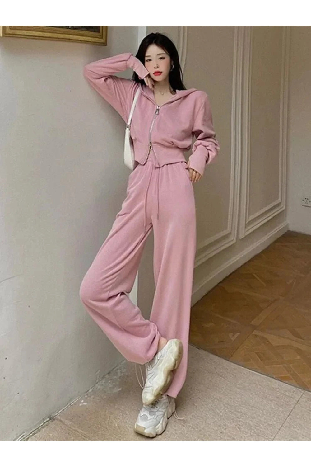 New Style Trends - Aesthetic Two Piece Hooded Tracksuit - Outfit Ideas