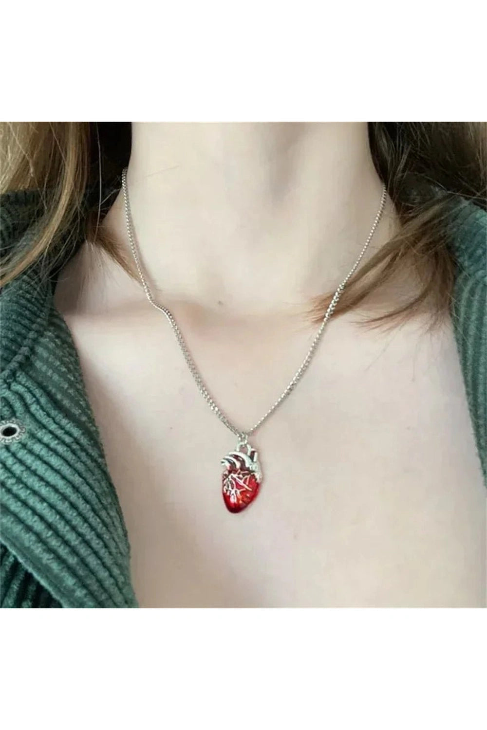 New Style Trends - Aesthetic Vivid Heartbeat Pendant - Outfit Ideas