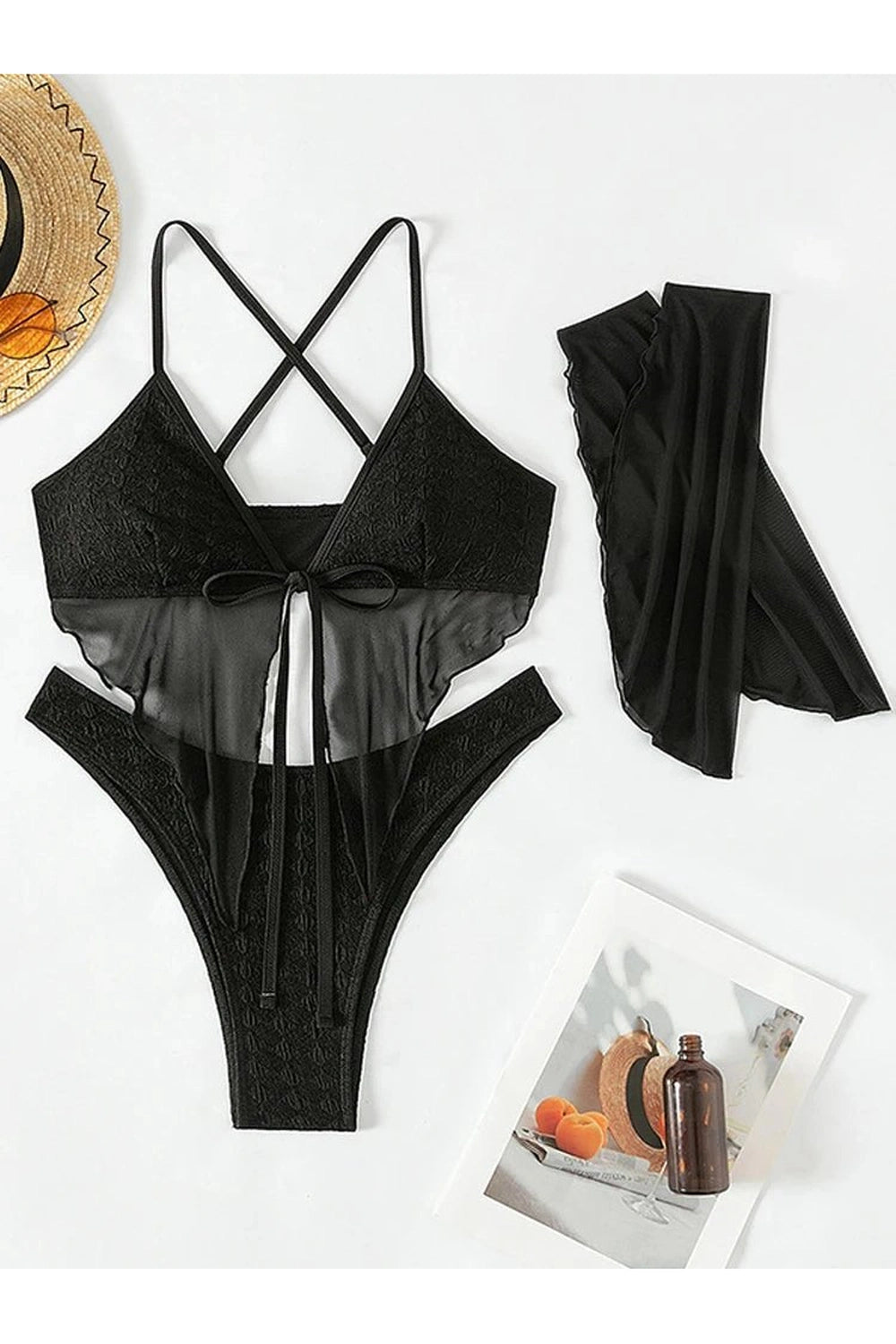 New Style Trends - Alt Black Mesh Bikini Set - Outfit Ideas