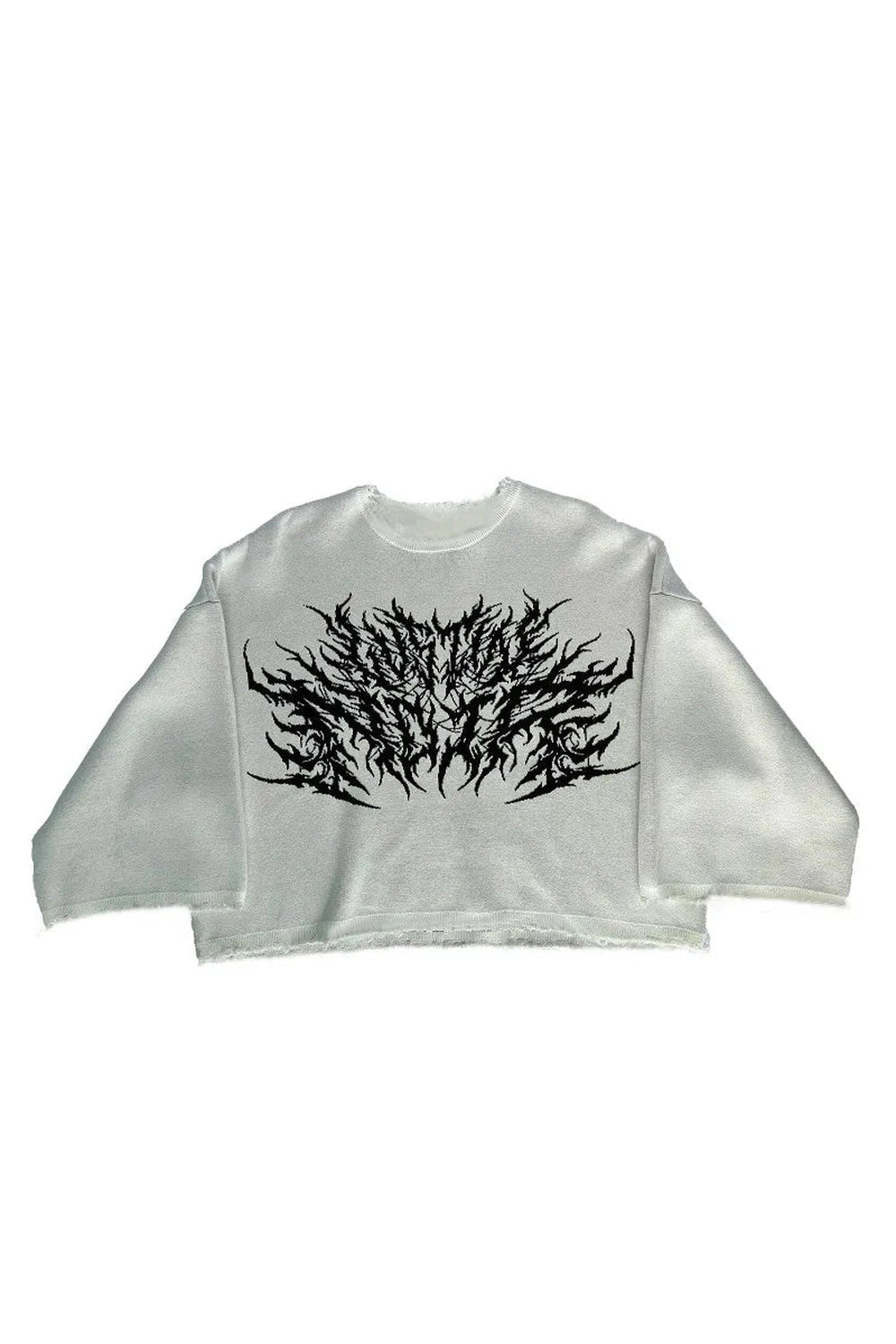 New Style Trends - Alt Black Metal Flame Graphic Sweater - Outfit Ideas